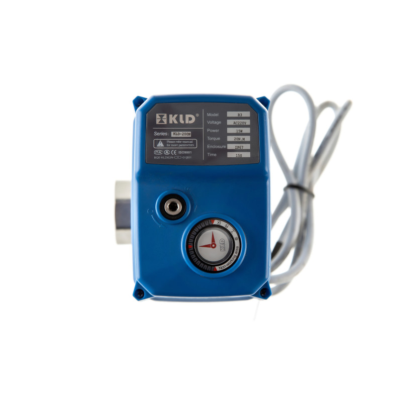 Кран с сервоприводом KLD200 3-х 1” 220V