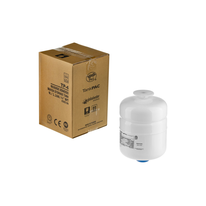 Накопительный бак TP-4 1 gal (4 л) TankPac metal  1/4'' NPT (кран в комплекте)