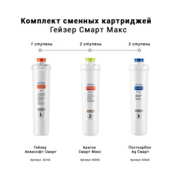 Комплект картриджей Гейзер Смарт Макс