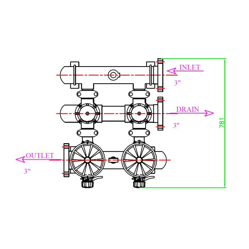 Система фильтрации Haiao HF-A2-2-3 130 мкм