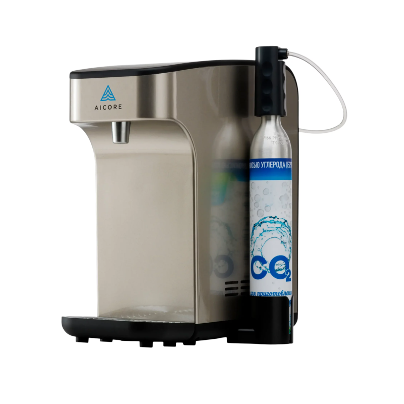 Настольный диспенсер с газацией воды Aicore DCT002-S1-CAG-IL
