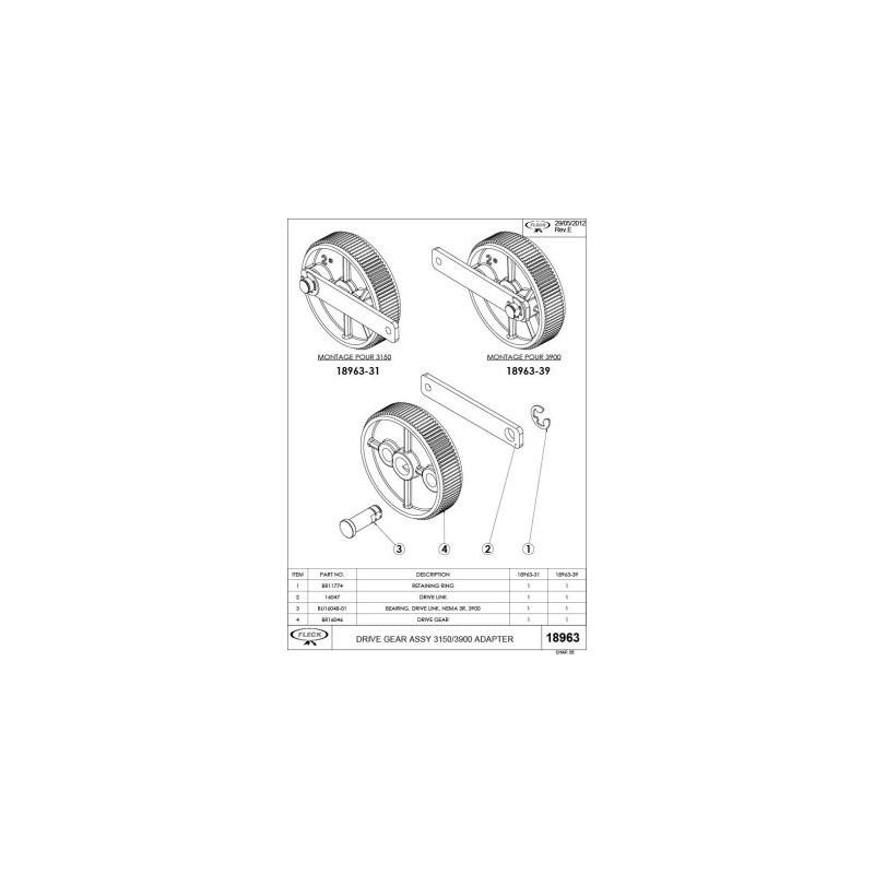 18963-31 Drive Gear 3150 Adapt