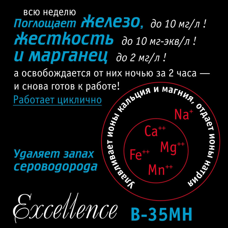 Система очистки воды atoll Excellence B-35MH (умягчение, удаление железа, марганца, сероводорода)