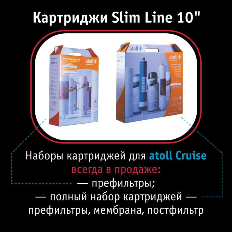 Прямоточная система обратного осмоса atoll Cruise 600 (A-5500p)