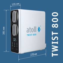 Прямоточная система обратного осмоса atoll TWIST 800 (A-5800p) 