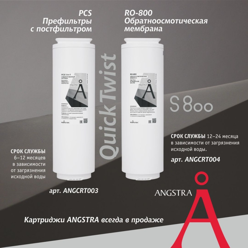 Мембрана обратноосмотическая Angstra RO-800 (S-800)