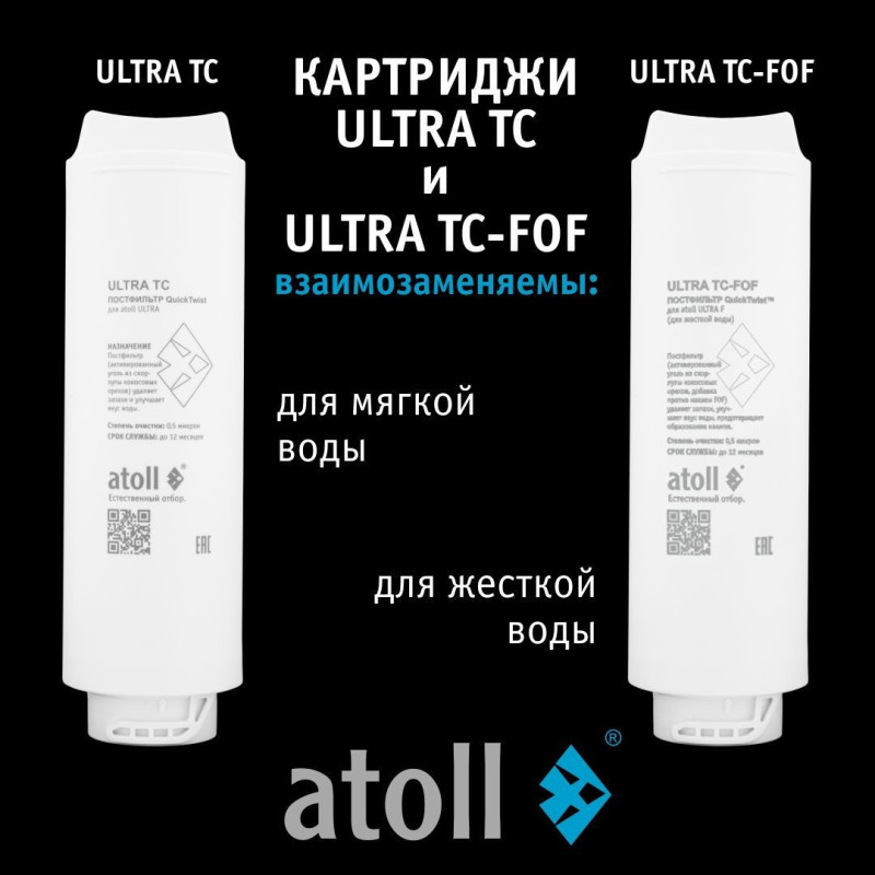 Картридж atoll ULTRA TC (постфильтр)