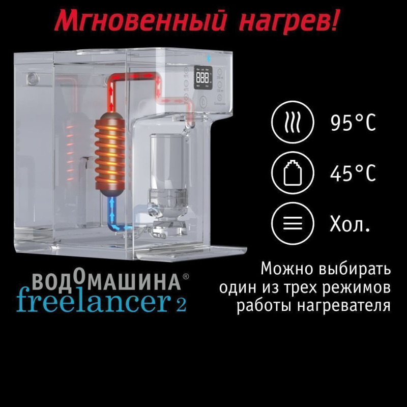 Водомашина atoll Freelancer 2 White (осмос+нагрев)