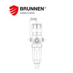 Сетчатый фильтр с редуктором давления Brunnen FD07-1/2C 
