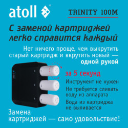 Набор картриджей atoll №119m  (для atoll TRINITY 100M)